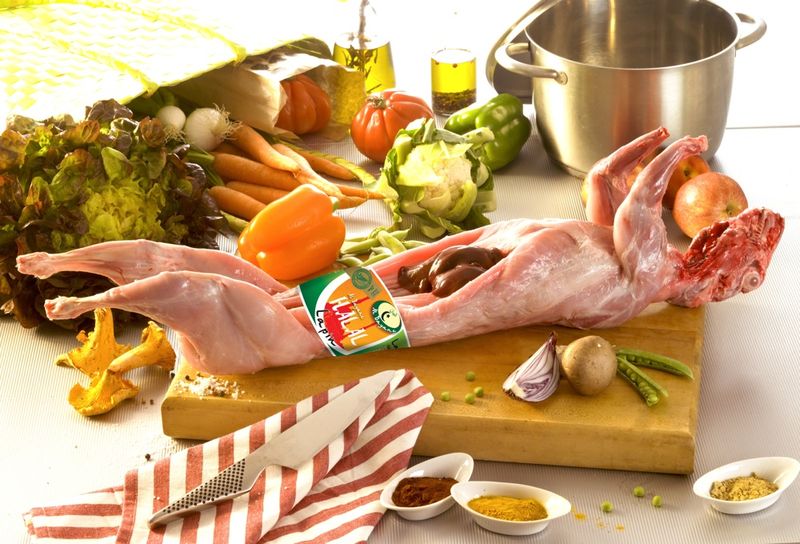 acheter du lapin entier pour boucherie halal en Normandie